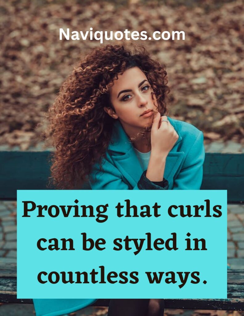 Curly Hair Goals Captions