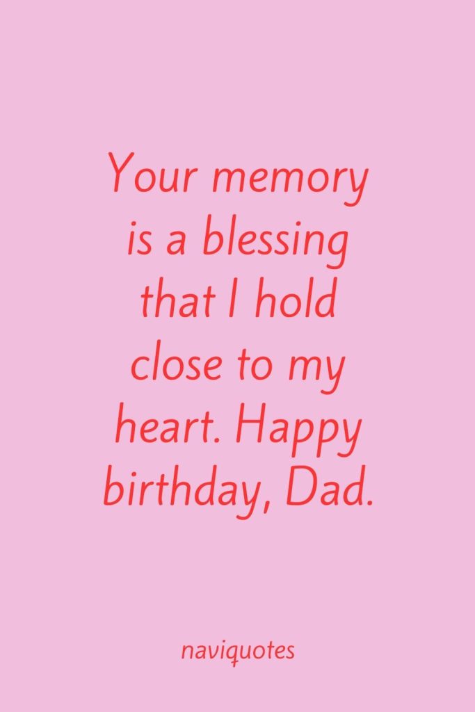 Birthday wishes for dad in heaven