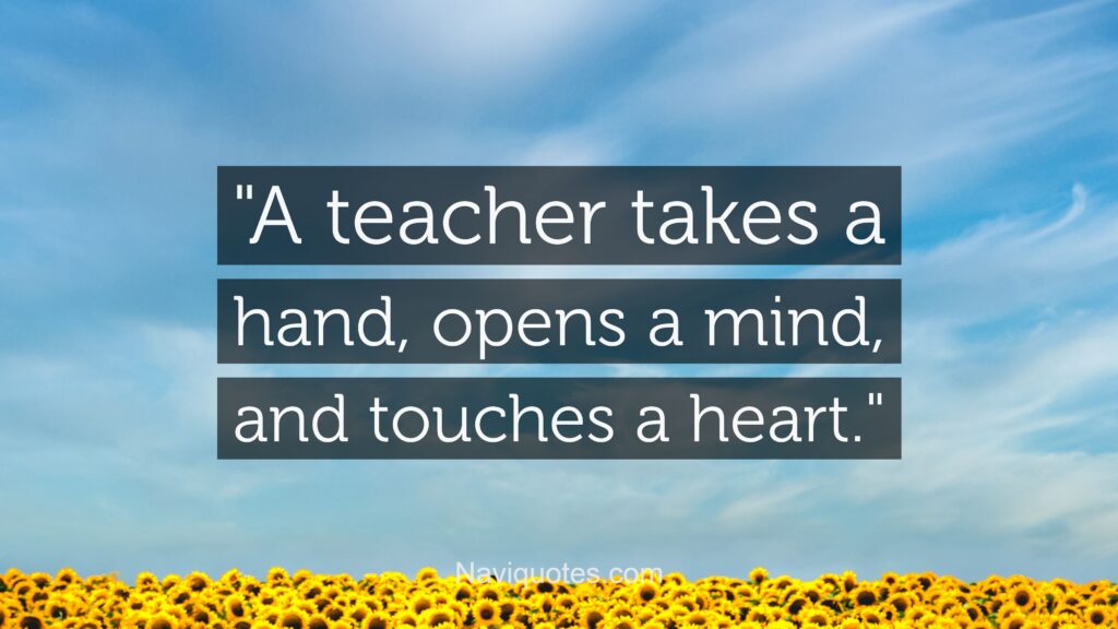 Heart Touching Quotes for Teachers