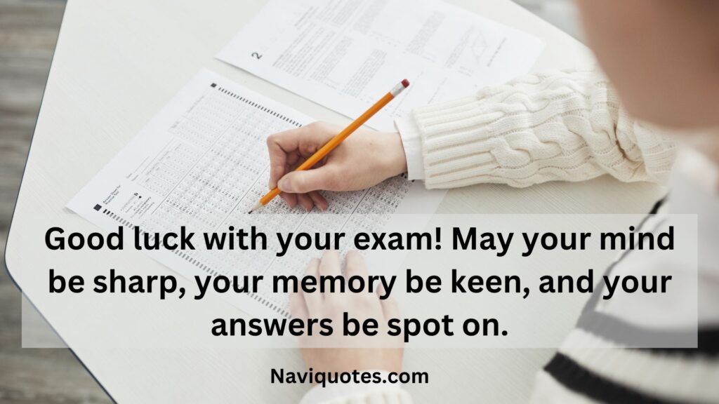 Best Wishes for the Exam 