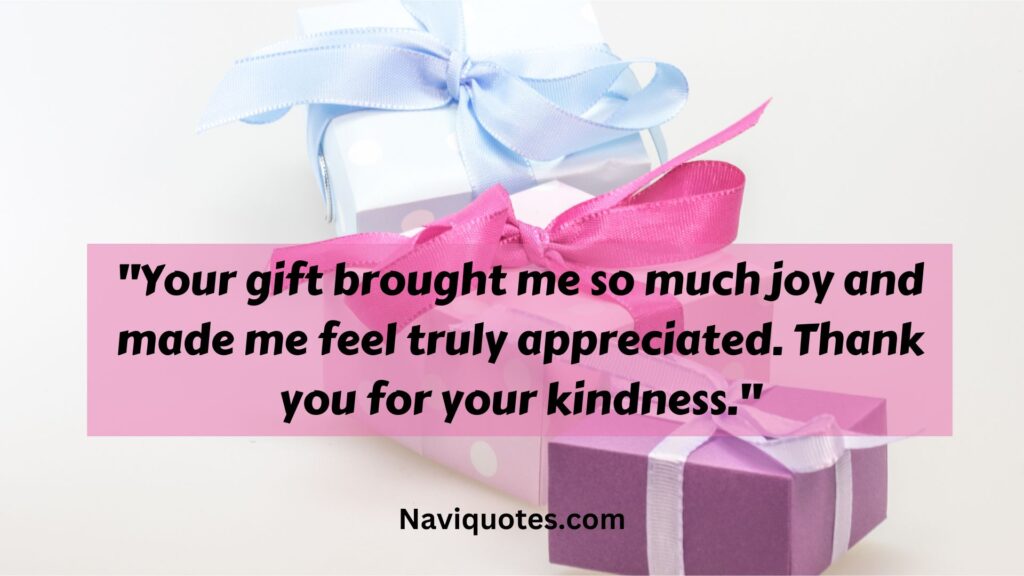 Thank You Message for Gifts Received