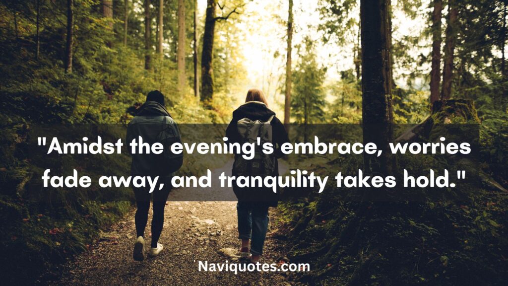 Evening Walk Quotes