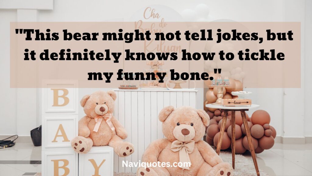 Funny Teddy Bear Captions for Instagram 