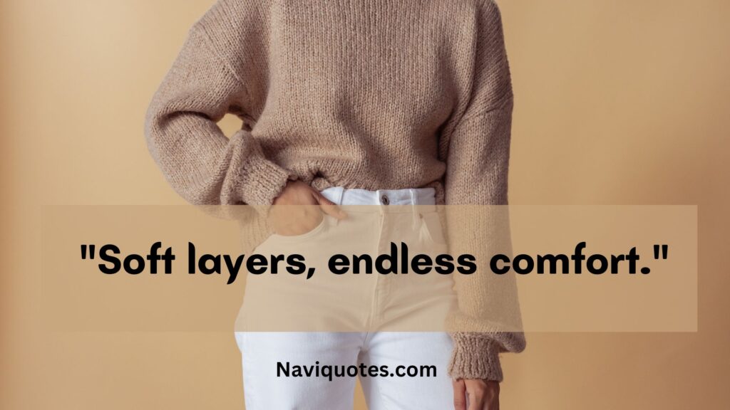 Short Sweater Captions 