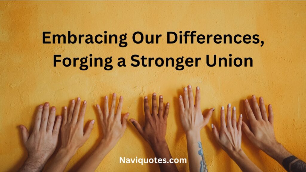 Unity in Diversity Slogans