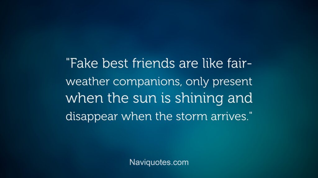 Fake Best Friend Quotes 