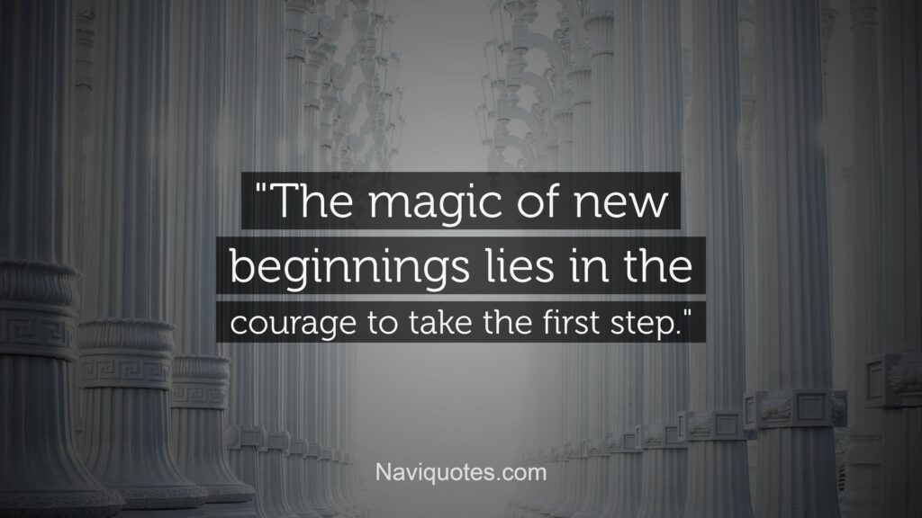 New Beginning Quotes 