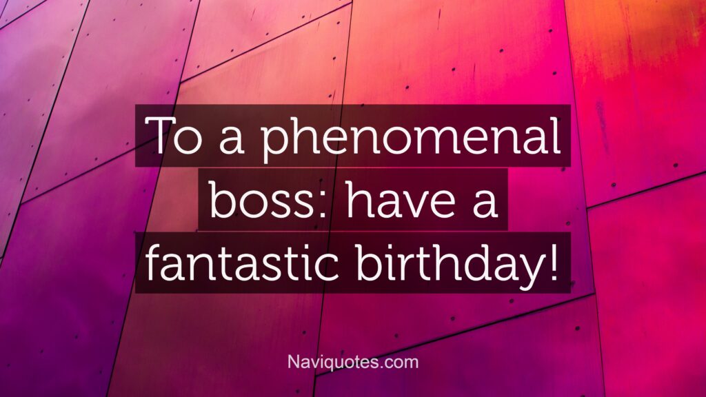 Short Birthday Wishes for Boss